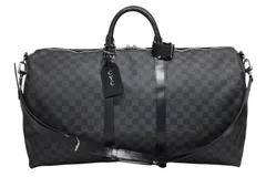 極美品 LOUIS VUITTON ルイヴィトン キーポルバンドリエール55 ボストンバッグ N41413 ダミエグラフィット ブラック 中古 4b011406