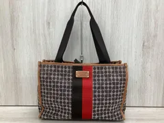 kate spade WKRU0633 トートバッグ 総柄 ブラウン レッド バイカラー 茶系 ケイトスペード レディースバッグ