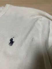 ポロラルフローレン ピマコットン アイボリー Vネック ニット