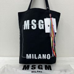MSGM キャンバス トートバッグ ベージュ A4 通勤 通学 マザーズ エコ 