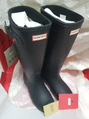HUNTER ロング レインブーツ ブラック /新品