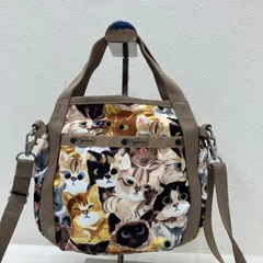 8564　LeSportsac レスポートサック　キャットカフェ　スモールジェニー　2way　ショルダーバッグ　ハンドバッグ　小さめ　ミニ　レディース　軽量　カジュアル　シンプル　ネコ　ねこ　猫　キャット　CAT