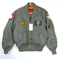 【未使用】アヴィレックス フライトジャケット MA-1 ドナルドダック カーキ 3252077 メンズ AVIREX T ディズニー