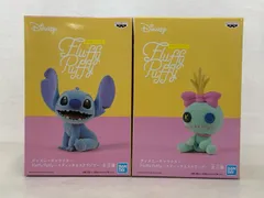 未開封★ディズニーキャラクター Fluffy Puffy  スティッチ＆スクランプ フィギュア 2種セット まとめ売り【P4407-008】101