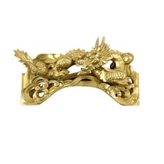 欄間 高級仏壇彫刻 龍 木製金箔 仏教美術 - メルカリ