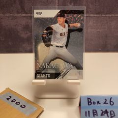 2024 BBM 萩尾匡也 24/50 ホロ箔サイン 読売ジャイアンツ カード