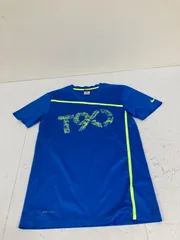 送料無料★NIKE DRI-FIT ナイキ★半袖Tシャツ　トップス★青★Sサイズ　#80120scc