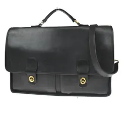 COACH オールド コーチ ビジネスバッグ ブリーフケース 2WAY ショルダーバッグ ブラック レザー03BS382