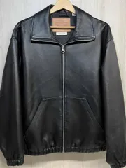 LEVI'S PREMIUM BLACK FULLZIP SPORTS LEATHER JACKET 005Z9-0000 本革 レザー ジップアップ スポーツ ジャケット リーバイス シープスキン