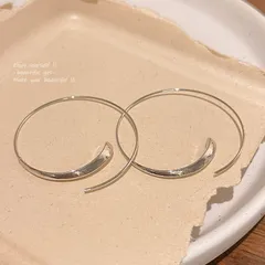 ピアス レディース シルバー フープ シンプル 韓国風 新品