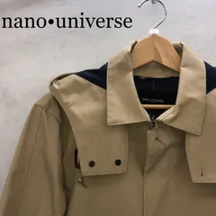 nano universe nano universe　ステンカラーコート NUC71CT0319TN スプリングコート M ベージュ ボタン付き　【素材】ポリエステル100％ メンズ ファッションのサムネイル