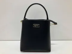 Agnes b/アニエスベー/ショルダーバッグ /2way／ワンハンドルバッグ/ブラック