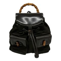 グッチ バンブー リュック デイパック エナメル シングルポケット 
