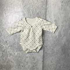 キッズ ベビー服 ロンパース ホワイト コットン 身長80㎝ 体重11kg 〇◇