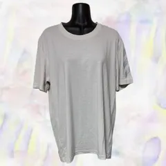 ADIDAS　アディダス　Tシャツ　ライトグレー　メンズ　丸首　スポーツウェア　袖ライン　運動　ジム　フィットネス　トレーニング