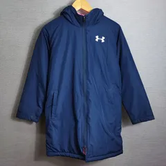 UNDER ARMOUR  アンダーアーマー ジュニア キッズ 子供 ベンチ コート UA Insulated Long Coat 1347322 スポーツ ウェア 中綿 サイズ YLG ネイビー系 A326