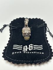 極美品 グッドバイブレーション スカル ネックレス トップ 鎧 - メルカリ