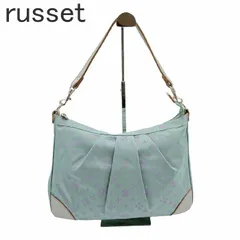 russet ラシット ショルダーバッグ ミントグリーン ナイロン×レザー 軽量