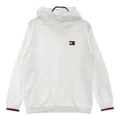 サイズ：L TOMMY HILFIGER GOLF トミー ヒルフィガーゴルフ  ニットパーカー  ホワイト系 [240101598949] ゴルフウェア メンズ ストスト