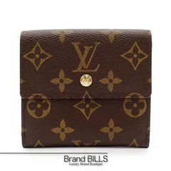 未使用品 LOUIS VUITTON ルイ・ヴィトン ポルトモネ・ビエ・カルトクレディ M61652 モノグラムキャンバス Wホック ブラウン レディース