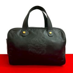 LOEWE ロエベ アナグラム ボストンバッグ ブラック40 - メルカリ