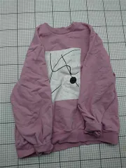 ◇ Θ ムルーア MURUA 抽象アートプリントスウェットピンク系 レディース E  【1512220062007】