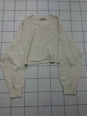 ◇ Θ ココディール COCO DEAL クロップドニットセーター アイボリー系 レディース E  【1512220061963】