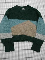 ◇ Θ ローリーズファーム LOWRYS FARM LF623082TS 配色ニットセーター レディース E  【1512220061888】