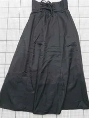 ◇ Θ アースミュージックアンドエコロジー フロントジップフレアスカート ブラック系 S レディース E  【1512220061864】