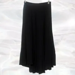 ECLIN　エクラン　プリーツスカート　ブラック　レディース　ウエストゴム　無地　シンプル　ベーシック　フリーサイズ　定番