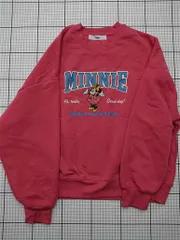 ◇ Θ ディズニー Disney ミニーマウス トレーナー ピンク系 レディース Lサイズ E  【1512220062977】