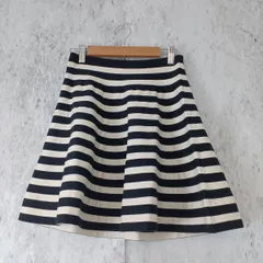 POLO RALPH LAUREN ポロ ラルフローレン レディース スカート フレア ミニ ボーダー サイズXS □〇