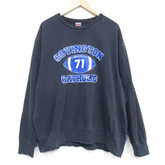 XL/古着 ナイキ NIKE 長袖 スウェット メンズ 00年代 00s アメフト 大きいサイズ クルーネック 黒 25nov29