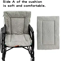 防水車いす専用シートクッション1枚 両面リバーシブル　ふかふかタイプ　車椅子シートクッション 尿パッド付き 洗えて繰り返し使える 高齢者用尿保護パッド 簡単お手入れ 高齢者ケアアクセサリー  耐久性抜群の車椅子クッション☆看護師推奨商品☆23％OFF