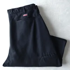 ■古着 Dickies ディッキーズ ダブルニーワークパンツ LOOSE FIT 7118738BK 黒 実寸W38L30【D1674】