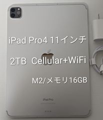 【美品】iPad Pro 11インチ 第4世代 Wi-Fi ＋ Cellular 2TB 2022年モデル M2/16GB