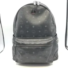 【中古】MCM Stark サイドスタッズ バックパック ヴィセトス サイズM MMK6SVE38BK001 ブラック　エムシーエム[17][240017745006]のサムネイル