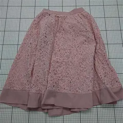 ◇ ⊂ トッコクローゼット tocco closet レースフレアスカート ピンク系 M レディース E  【1512220059656】