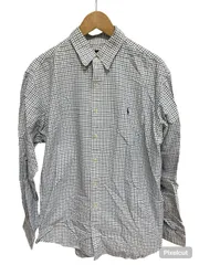  RALPH LAUREN ラルフローレン　チェック柄　長袖　ボタンダウンシャツ　ブルー　メンズ　サイズXL  【Z1731】