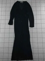 ◇ ⊇ ロイヤルパーティー ROYAL PARTY ニットロングワンピース ブラック系 レディース E  【1512220060140】