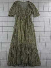 ◇ ⊂ ココディール COCO DEAL 花柄ロングワンピース サイズ1 ベージュ系 レディース E  【1512220060102】