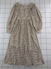 ◇ ⊂ レイカズン Ray Cassin 花柄ロングワンピース ベージュ系 レディース E  【1512220060416】