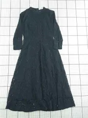 ◇ ⊂ レースレディース LACE LADIES 総レースワンピース ブラック系 レディース E  【1512220060409】