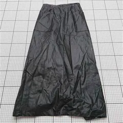◇ ⊇ アバハウス abahouse 合成皮革ロングスカート ブラック系 36 レディース E  【1512220060966】