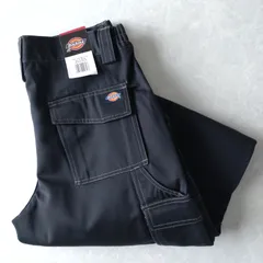 ■デッドストック古着 Dickies ユーロディッキーズ ダブルニーカーゴパンツ ユーロ 黒 UK33T【D1675】