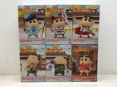 Crayon Shin-chan Movie: Super Brilliant! Burning Kasukabe Dancers Kasukabe Defense Force Figures Vol. 1/2/3 6-Piece Set (Inner Bag Unopened) [P4418-008] 085