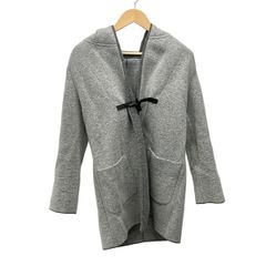 modify(モディファイ) コート サイズ40 M レディース美品 - ライトグレー×グレー 長袖/秋/冬