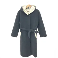 LANVIN en Bleu ランバンオンブルー ボアロングコート サイズ:38 ガウンコート/ボンディング    グレー レディース / 240001179550