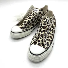 CONVERSE コンバース スニーカー ALL STAR オールスター ローカット 1SE242 レオパード柄 メンズ 30cm ベージュ系 靴 B15670◆