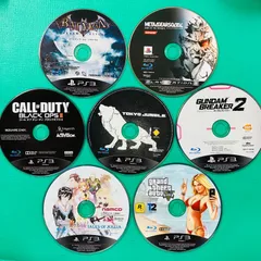 【Discのみ７点セット】PS3 バットマン アーカム・アサイラム メタルギアソリッド4 ガンズオブパトリオット コールオブデューティ ブラックオプスII トーキョージャングル ガンダムブレイカー2 テイルズオブエクシリア グランドセフトオートV